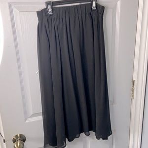 Black layered skirt